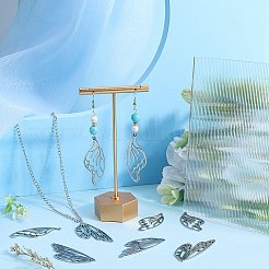 12Pcs 2 Style 201 Stainless Steel Pendants&nbsp;STAS-SC0006-46