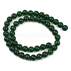 Dyed Natural White Jade Imitation Malaysia Jade Beads Strands&nbsp;LS-G-C270-B01-8mm