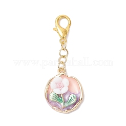 4Pcs 4 Styles Alloy Enamel & Resin & Acrylic Pendants Decorations&nbsp;HJEW-JM03932