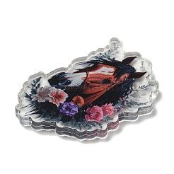 Wsetern Cowboy Theme Printed Acrylic Pendants&nbsp;OACR-H043-01A