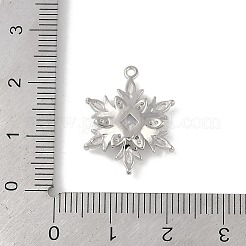 Christmas Theme Brass Micro Pave Cubic Zirconia Pendants&nbsp;KK-Z065-01-02P