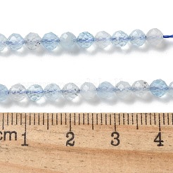 Natural Aquamarine Beads Strands&nbsp;G-F509-02-4mm