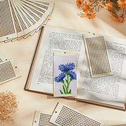 Handmade Wooden Embroidered Bookmark&nbsp;WOOD-WH0050-072