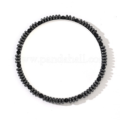 Synthetic Non-magnetic Hematite Beads Stretch Bracelets for Men&nbsp;BA9211