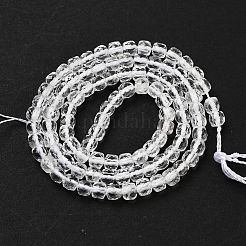Natural Quartz Crystal Rock Crystal Beads Strands&nbsp;G-H042-A45-02