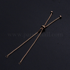 Adjustable 201 Stainless Steel Slider Bracelets Making&nbsp;STAS-S105-JN646-3