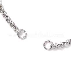 2Pcs 2 Colors 304 Stainless Steel Boc Chain Slider Bracelet Makings&nbsp;AJEW-JB01254