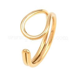 304 Stainless Steel Cuff Open Rings&nbsp;RJEW-Z140-02G