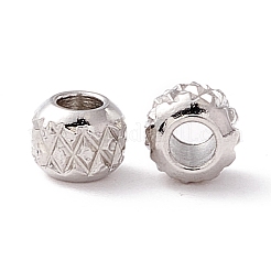 Non-Tarnish 201 Stainless Steel Waffle Beads&nbsp;STAS-A057-01A-P