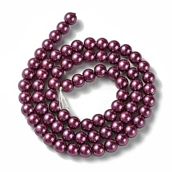 Eco-Friendly Dyed Glass Pearl Round Beads Strands&nbsp;HY-A002-6mm-RB029