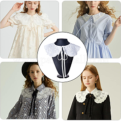 Detachable Polyester Lady's Embroidered False Collars&nbsp;AJEW-WH0348-51