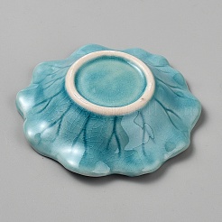 Lotus Leaf Ceramics Jewelry Decorative Plates&nbsp;AJEW-WH0766-84B