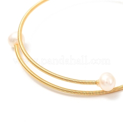 Natural Pearl Beads Bangle for Girl Women&nbsp;X-BJEW-JB06853