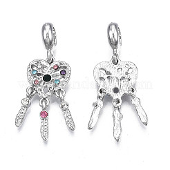 Rack Plating Alloy European Dangle Charms&nbsp;MPDL-N039-062P