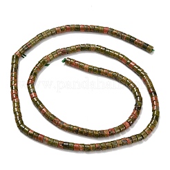 Natural Unakite Beads Strands&nbsp;G-P608-A10-01