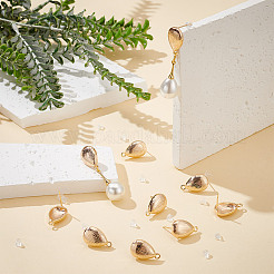 10Pcs Teardrop Brass Stud Earring Findings&nbsp;KK-AR0004-05