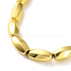 Electroplated Synthetic Magnetic Hematite Beads Strands&nbsp;G-P545-G04-8x16mm