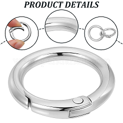 32Pcs Alloy Spring Gate Rings&nbsp;FIND-CN0002-50