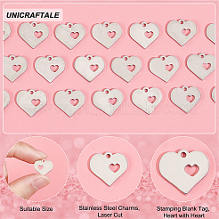 20Pcs 304 Stainless Steel Charms&nbsp;STAS-UN0052-16