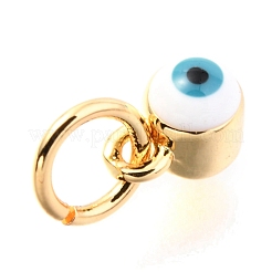 Brass Enamel Pendants&nbsp;KK-Y001-02C-06G