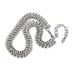 316L Surgical Stainless Steel Link Chain Choker Necklaces&nbsp;SA-CBAB122-03P