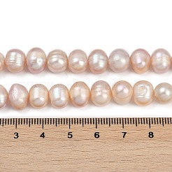 Natural Cultured Freshwater Pearl Beads Strands&nbsp;PEAR-I007-07J-11B