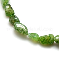 Nuggets Natural Crackle Agate Beads Strands&nbsp;G-P031-03