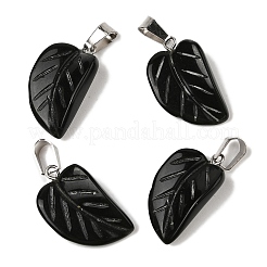 Natural Obsidian Pendants&nbsp;G-B127-01P-03