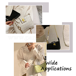 3 Sets 3 Colors Zinc Alloy Curb Chain Bag Straps&nbsp;FIND-GN0001-23