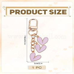 1Pc Heart Alloy Enamel Pendant Decorations&nbsp;AJEW-LP0006-08