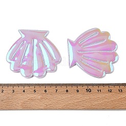 PU Leather Shell Shape Applique for Clothing Dress Bag Garment Accessories&nbsp;DIY-WH0899-399A