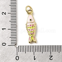 Brass Enamel Pendants&nbsp;KK-A266-39G