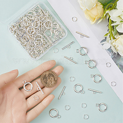 60Pcs Tibetan Style Alloy Toggle Clasps&nbsp;FIND-SP0001-23AS
