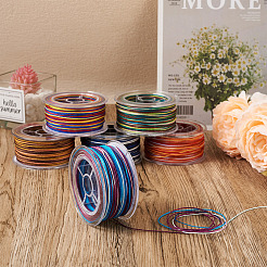 6 Rolls 6 Colors Segment Dyed Polyester Thread&nbsp;OCOR-EL0001-01A