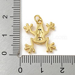 Rack Plating Brass Micro Pave Cubic Zirconia Pendants&nbsp;KK-A200-09G