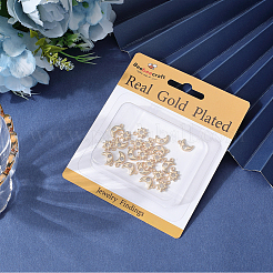 24Pcs 2 Styles Brass Micro Pave Cubic Zirconia Charms&nbsp;KK-BBC0019-03