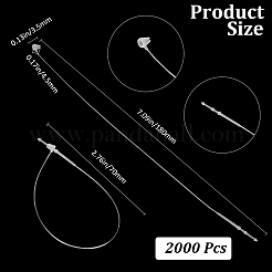2000Pcs Plastic Price Tag Chains&nbsp;KY-CY0001-01E-02