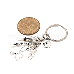 Tibetan Style Alloy Keychains&nbsp;KEYC-JKC01288