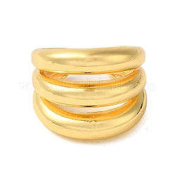 Brass Open Cuff Rings&nbsp;RJEW-A048-09G