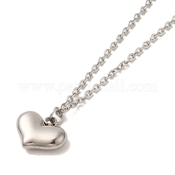 304 Stainless Steel Heart Pendant Necklaces & Bracelets & Stud Earrings Sets for Women&nbsp;SJEW-C004-11P