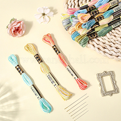 18 Skeins 6-Ply Polyester Embroidery Floss&nbsp;DIY-CY0002-44
