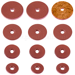 100Pcs 4 Styles Imitation Leather Washers&nbsp;FIND-CL0001-13