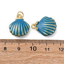Brass Enamel Pendants&nbsp;KK-S525-09G-B