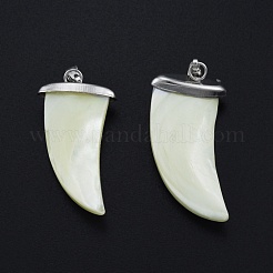Natural Trochid Shell/Trochus Shell Pendants&nbsp;SSHEL-G024-06P