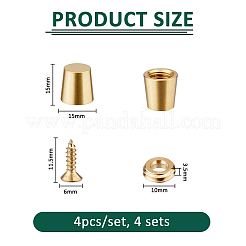 4 Sets Brass Furniture Pads&nbsp;FIND-FH0016-58C