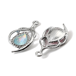 UV Plating Alloy Glass Pendants&nbsp;FIND-K032-37P