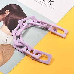 Handmade Opaque Acrylic Cross Chains&nbsp;AJEW-JB00766-01