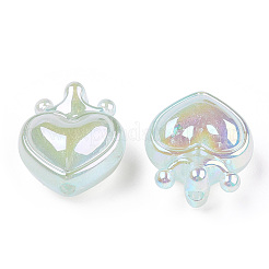 UV Plating Rainbow Iridescent Acrylic Beads&nbsp;OACR-T027-01-A