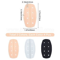 12Pcs 3 Color Silicone Non-slip Shoulder Pad&nbsp;FIND-GF0002-17
