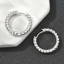 Brass Hoop Earrings&nbsp;EJEW-D320-22P